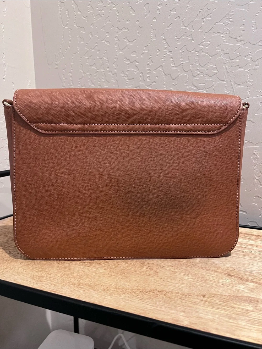 Tory Burch Leather Crossbody Bag and Zip Wallet in Saddle Tan